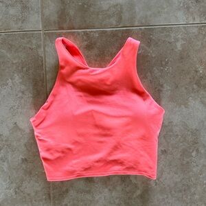 Athleta conscious crop tank neon orange